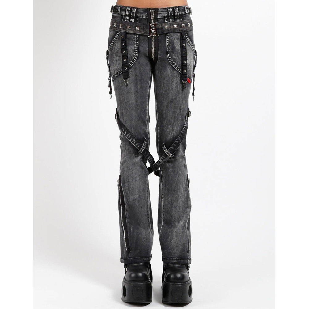 Tripp NYC - Power Belt Flared broek - Zwart